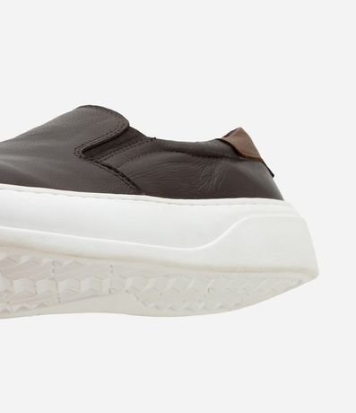 Championes Slip On en Cuero con Recortes 4