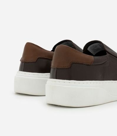 Championes Slip On en Cuero con Recortes 5