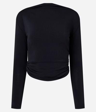 Blusa con Escote Degagê y Cadena en la Espalda
