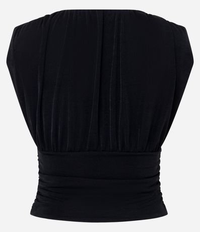 Blusa en Rib con Escote Profundo y Hombrera 7