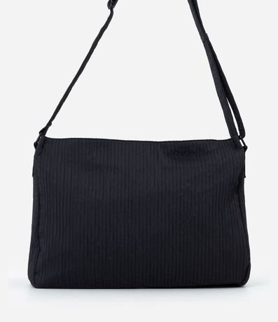 Cartera Masculina Messenger Texturizada con Bolsillos Delanteros 4