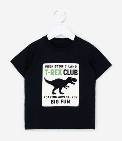 Remera Infantil con Estampado Dino T-Rex - Talle 1 a 6Anos