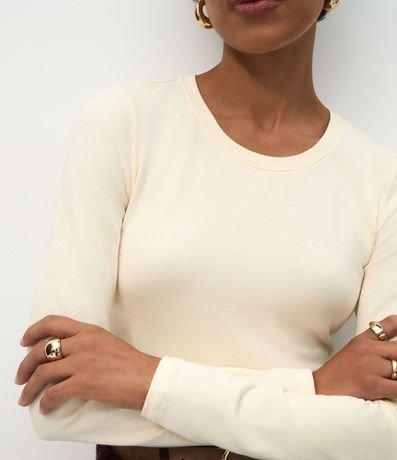 Blusa en Algodón con Cuello Redondo 5