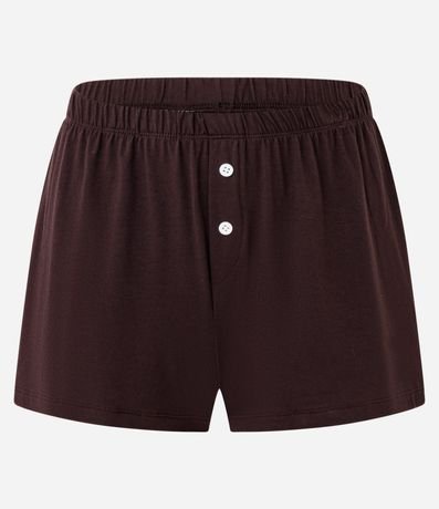 Pijama Corto en Algodón Estampa de Café Expresso 3