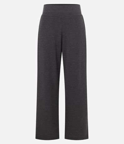 Pantalón Recto en Anarruga con Cintura Elástica y Bolsillos Laterales 6