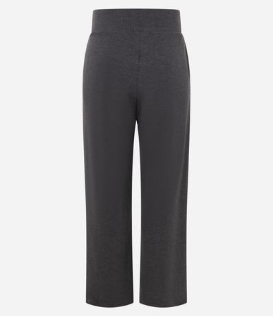 Pantalón Recto en Anarruga con Cintura Elástica y Bolsillos Laterales 8
