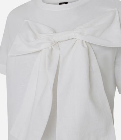 Remera Manga Corta en Algodón con Lazo Grande 2