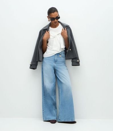 Remera Manga Corta en Algodón con Lazo Grande