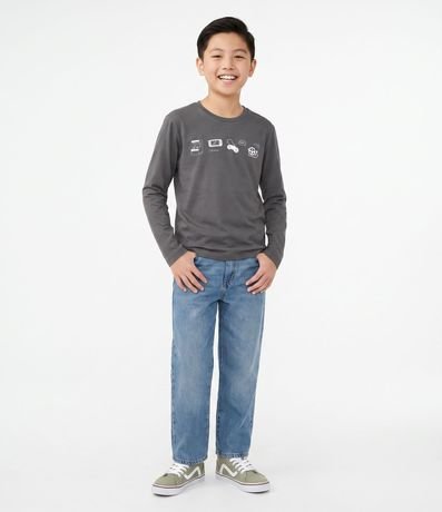 Remera Infantil con Estampado Ícones Gamer – Talle 5 a 14 años 1