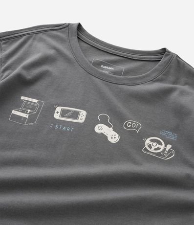 Remera Infantil con Estampado Ícones Gamer – Talle 5 a 14 años 4