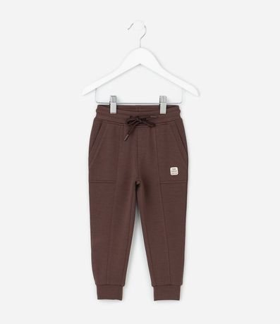 Pantalón Infantil en Modal con Recortes y Bolsillos - Talle 1 a 6 años