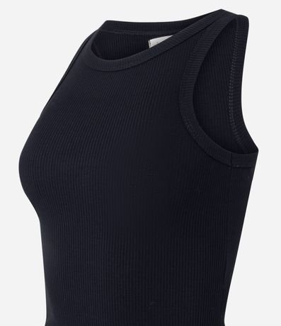 Pijama Corto en Rib con Musculosa Básica y Short 2