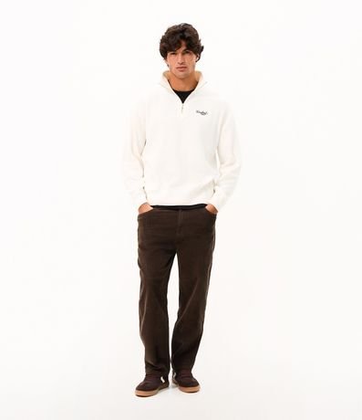 Pantalón Baggy en Terciopelo Cotelê