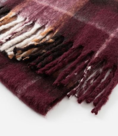 Bufanda en Punto con Estampado de Cuadros 4