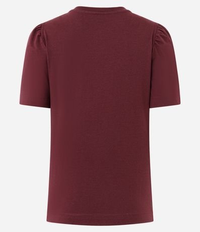 Blusa Manga Corta en Algodón con Estampado de Lacitos 6