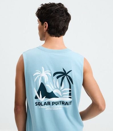 Musculosa Comfort en Algodón con Estampa de Palmera 3