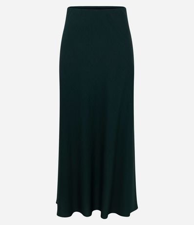 Pollera Midi Evasê en Crepé con Cintura Estructurada 5