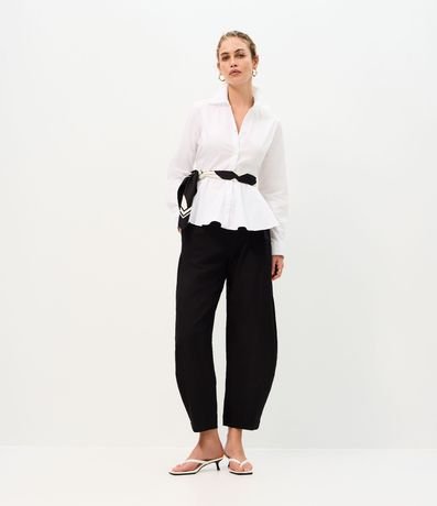 Pantalón de Sastrería Barrel con Cinturón