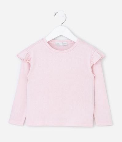 Blusa Infantil con Volado en los Hombros – Talle 1 a 5/6 años