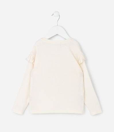 Blusa Infantil con Volado en los Hombros – Talle 1 a 5/6 años 2