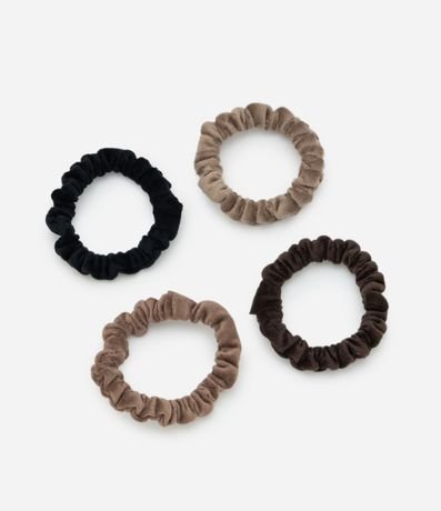Kit 04 Gomitas para el Pelo Fruncidos