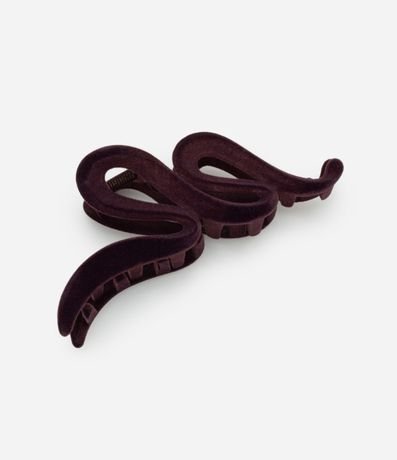 Pinza para el Pelo Atercipelado con Formato Zigzag