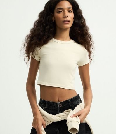 Blusa Baby Tee en Algodón con Sisa Deslocada 2