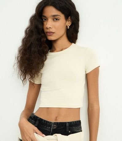 Blusa Baby Tee en Algodón con Sisa Deslocada 5