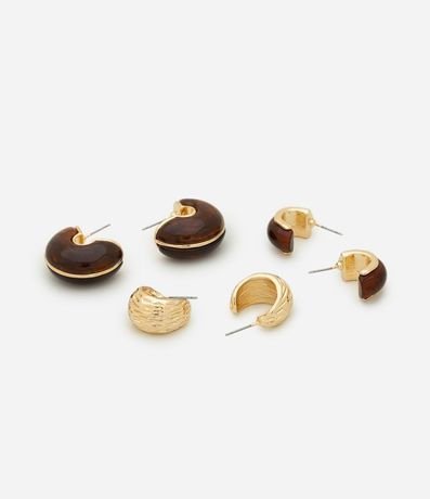 Kit 03 Argollas con Efecto Marmorizado 2