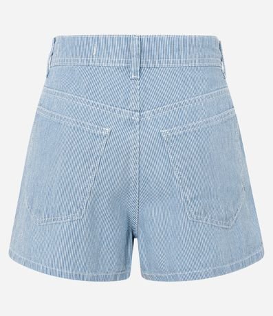 Short Pollera Listrado sin Sarga con Trabillas y Bolsillos 2