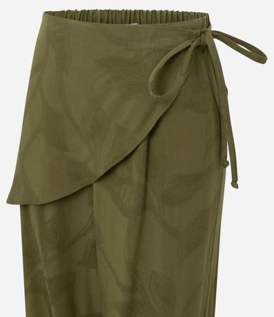 Pantalón Aladim en Jacquard con Canesú Asimétrica Sobrepuesta 7