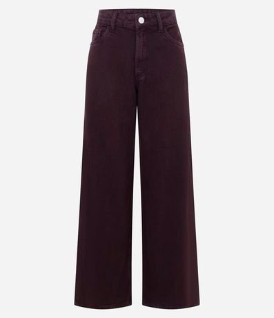 Pantalón Recto Loose en Sarga con Bolsillos