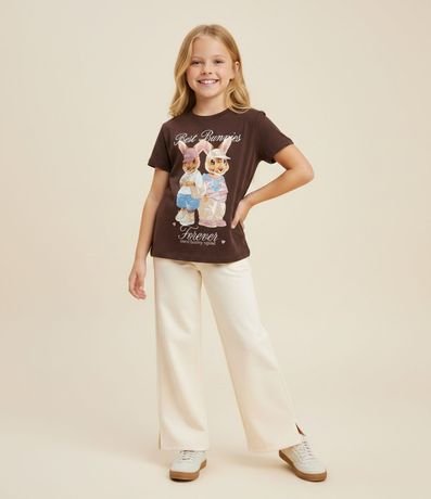 Remera Infantil con Estampa de Conejos – Talle 5 a 14 años