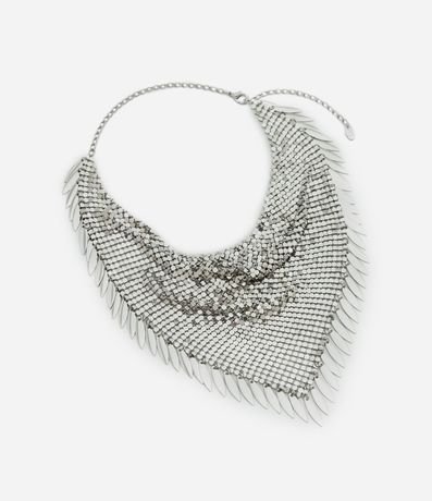 Collar Maxi Metálico con Colgantes de Mini Pétalos 2