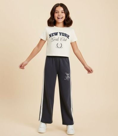 Remera Infantil en Algodón con Estampado New York – Talle 7 a 16 años
