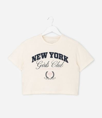 Remera Infantil en Algodón con Estampado New York – Talle 7 a 16 años
