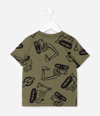 Remera Infantil con Estampado de Tractores y Máquinas – Talle 1 a 5/6 años 1