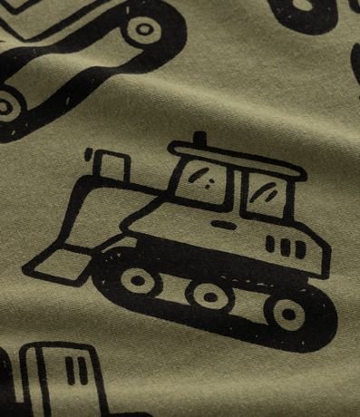 Remera Infantil con Estampado de Tractores y Máquinas – Talle 1 a 5/6 años 4