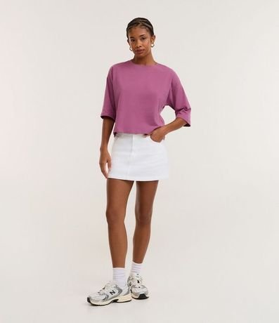 Remera Cropped en Algodón con Manga Corta 2