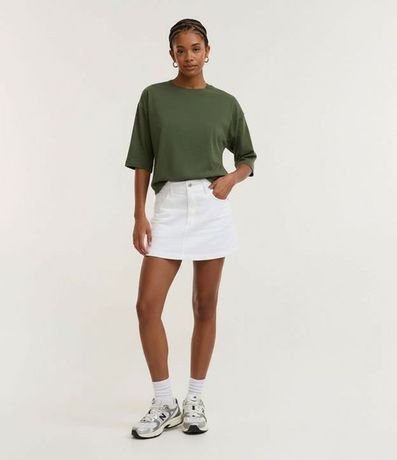 Remera Cropped en Algodón con Manga Corta 4