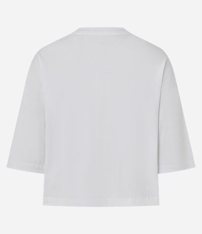 Remera Cropped en Algodón con Manga Corta 5