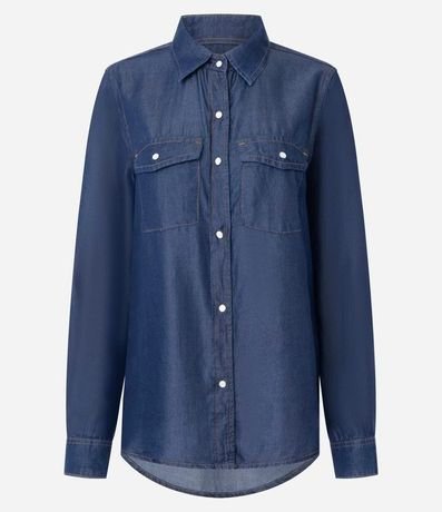 Camisa Regular Básica en Liocel 5