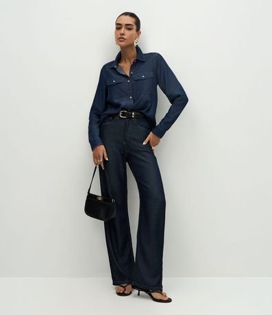 Camisa Regular Básica en Liocel 2