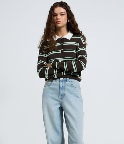 Pantalón Baggy en Jeans con Cintura Mediana 2