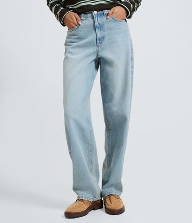 Pantalón Baggy en Jeans con Cintura Mediana 3