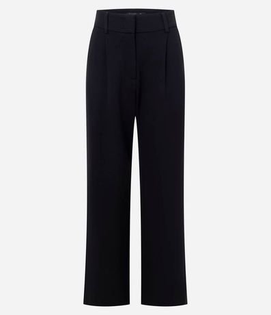 Pantalón Recto en Punto Roma con Cintura Sastre 6