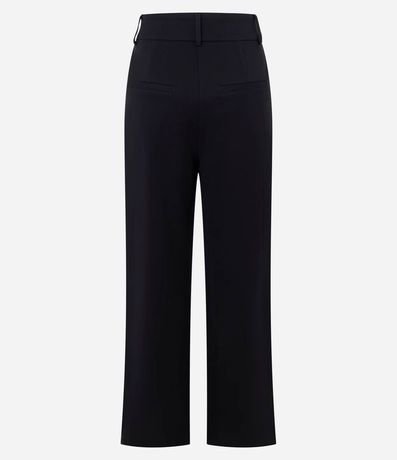 Pantalón Recto en Punto Roma con Cintura Sastre 7