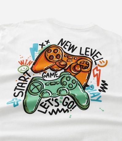 Remera Infantil con Estampado Gamer New Level – Talle 5 a 14 6