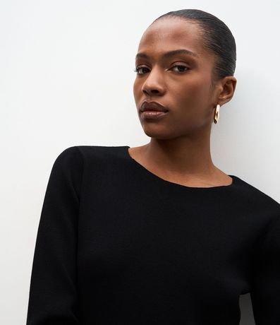 Blusa Asimétrica en Punto con Adorno en la Cintura 3