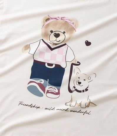 Remera Infantil con Estampa de Oso – Talle 7 a 16 años 4